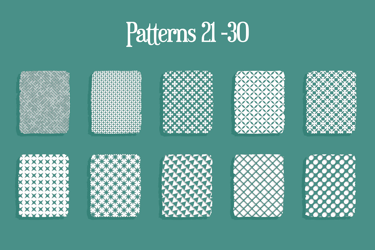 30 Procreate & Ps Geometric Patterns, a Brush Add-On by BrushBoy (Photo 6 of 6)