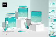 Box with Sachets Mockup Set, a Packaging Mockup by creatsy5 (Thumbnail 1 of 8)