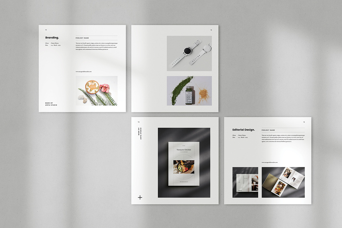 Square Design Portfolio and Resume, a Brochure Template by Occy Design (Photo 5 of 7)