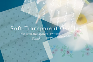 Soft Transparent Overlay TexturesPNG, a Texture Graphic by DreamoraArt