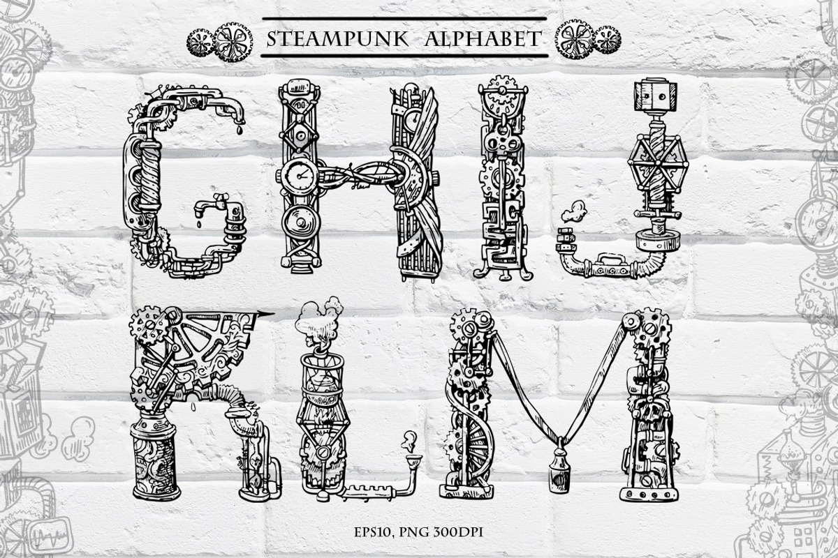 Mechanical alphabet, an Illustration by Steshnikova (Photo 3 of 9)