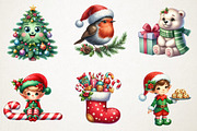 Jolly & Bright Christmas Cuties Pngs, an Illustration by RobertsArt (Thumbnail 5 of 7)