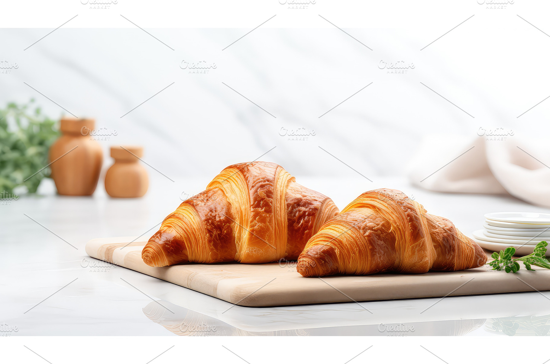 recipe kitchen croissan food ai, a Background Photo by pikepicture