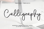 Calligraphy | Script Font, a Handwritten Font by Scratchones (Thumbnail 1 of 8)