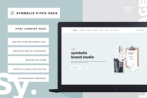 Symbolis Bootstrap Landing Page, a Bootstrap Template by Egotype