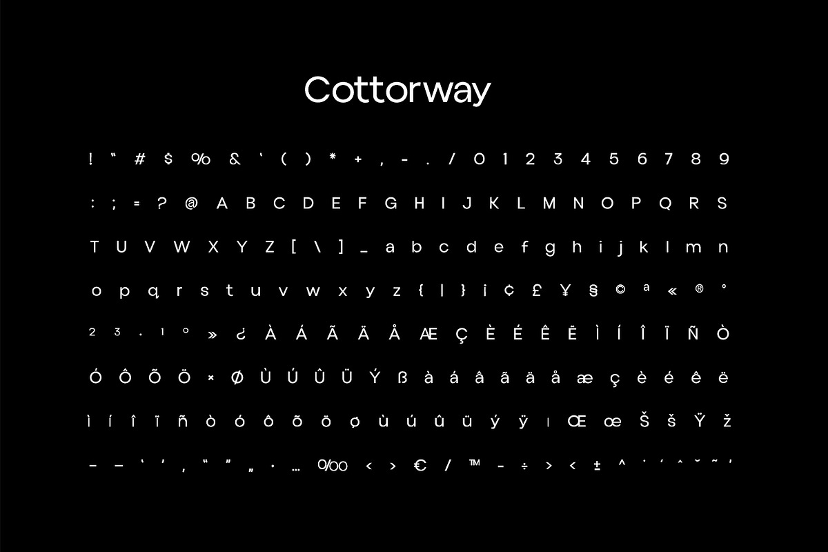 Cottorway Display Typeface, a Sans Serif Font by Foxtype (Photo 7 of 10)