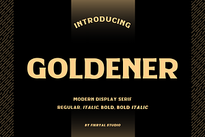 Goldener Modern Display Serif