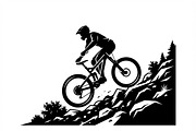 Mountain Biker Silhouette, a Person Illustration by Amazin_art (Thumbnail 12 of 27)