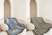 Throw Blanket Mockup PSD + PNG, a Household Mockup by VisualGrid (Thumbnail 3 of 5)