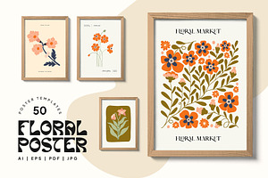 Groovy Floral Poster Builder