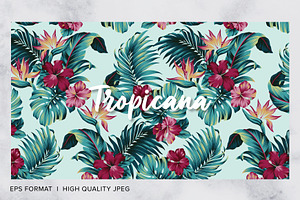 Tropicana, Tropical Seamless Pattern