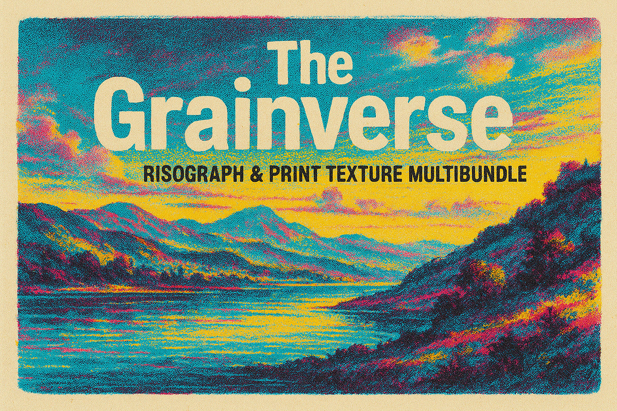 The Grainverse – Risograph Texture, a Texture Graphic by Jacober Design (Photo 7 of 15)