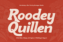 Roodey Quillen | Bold Retro Display