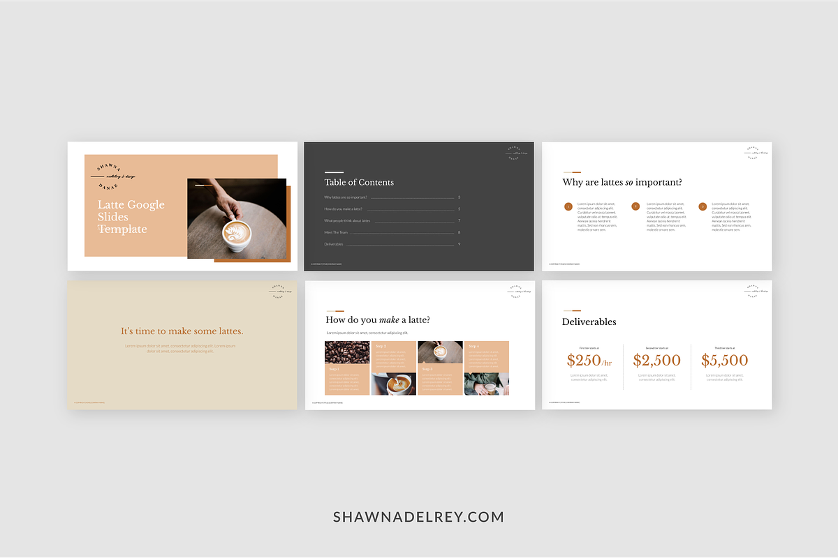 Latte Google Slides Template, a Presentation Template by Shawna Del Rey (Photo 2 of 3)