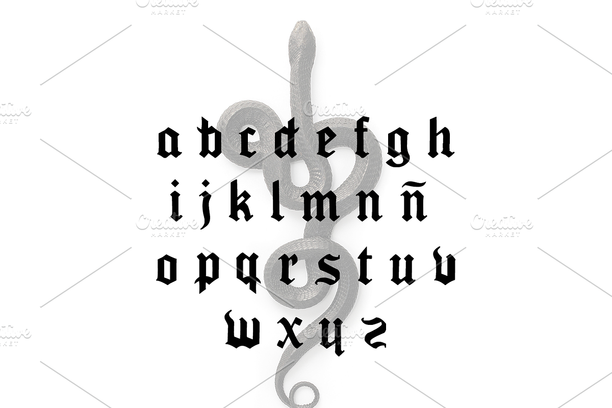 gothicgram font, a Blackletter Font by jsorondo98 (Photo 3 of 3)