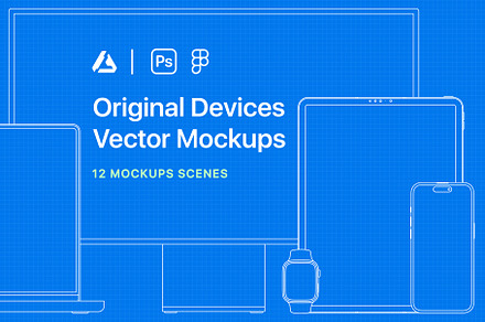 12 Line & Fill Devices Mockup - 2024