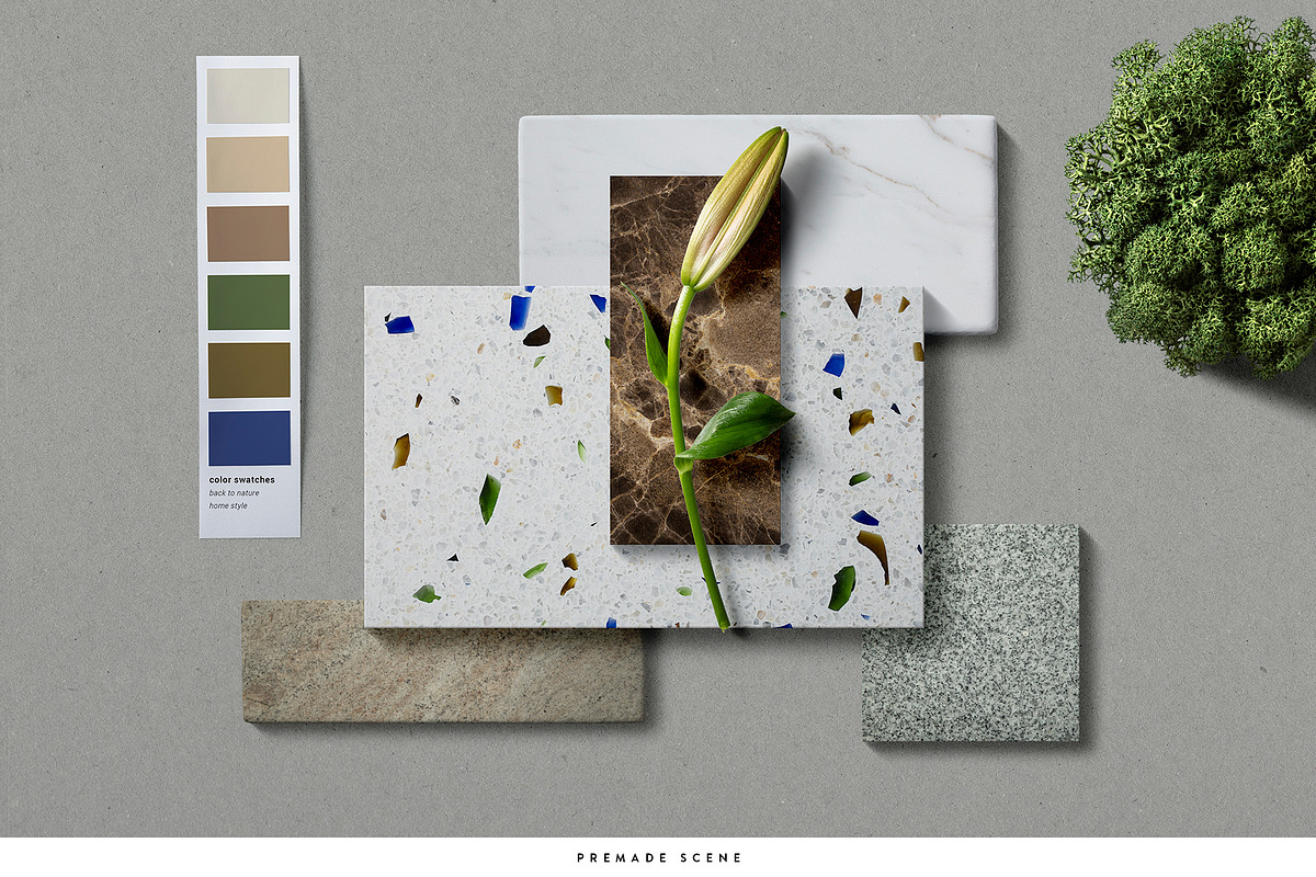 Material Moodboard Scene Creator, a Product Mockup by Ruby&Heart Collective (Photo 8 of 20)