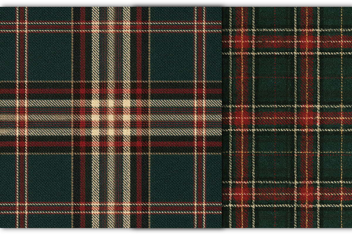 Vintage Christmas Tartan Paper, a Pattern Graphic by Black Bird Studio (Photo 6 of 6)