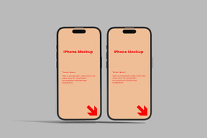 IPHONE MOCKUP, an iPhone Mockup by safrizalstudio