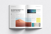Luxury Travel Magazine Template, a Magazine Template by DesignCrest (Thumbnail 8 of 13)