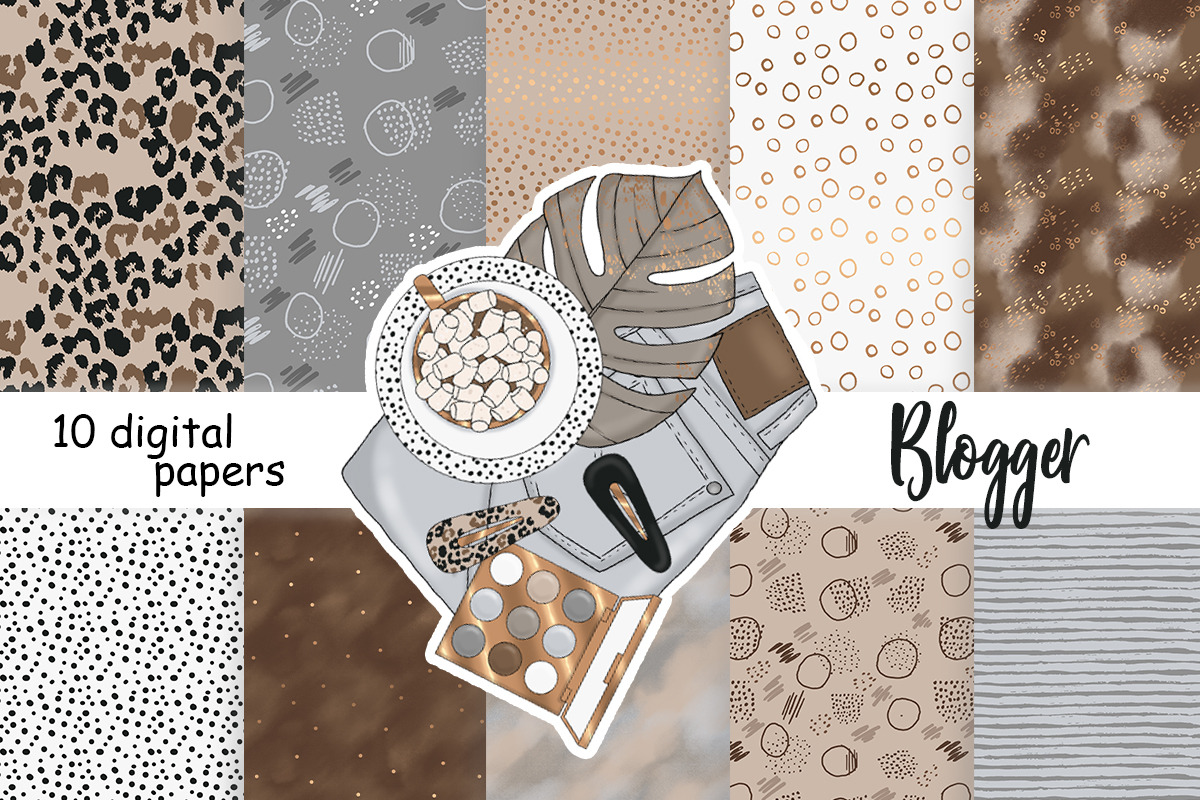 Blogger Pattern, a Pattern Graphic by GlamArtZhanna (Photo 2 of 3)