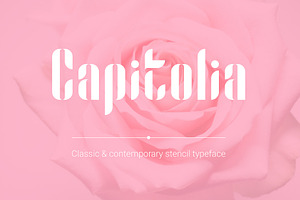 Capitolia - Stencil Typeface