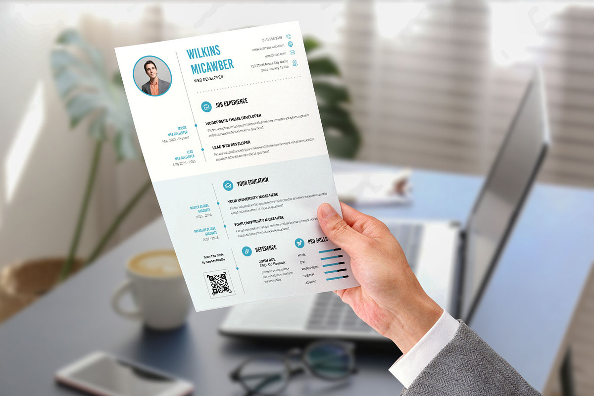 Clean & Modern Resume Template preview 6