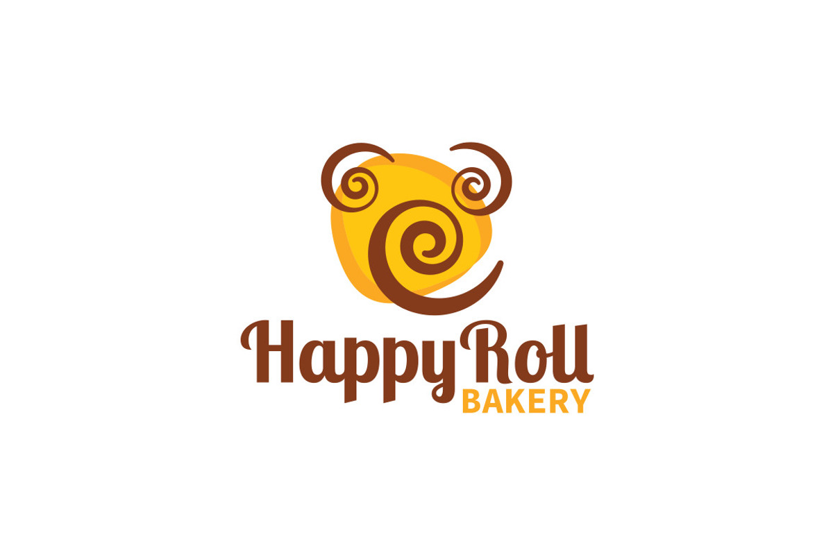 HappyRoll Bakery Logo, a Branding & Logo Template by aaron robertson design (Photo 2 of 4)