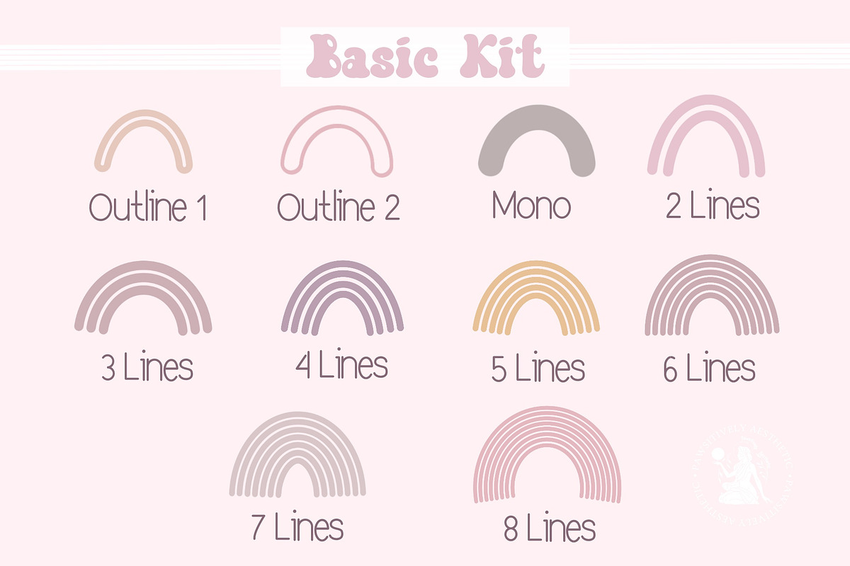 Multiline Procreate Brushes, a Brush Add-On by Pawsitively Aesthetic (Photo 2 of 6)