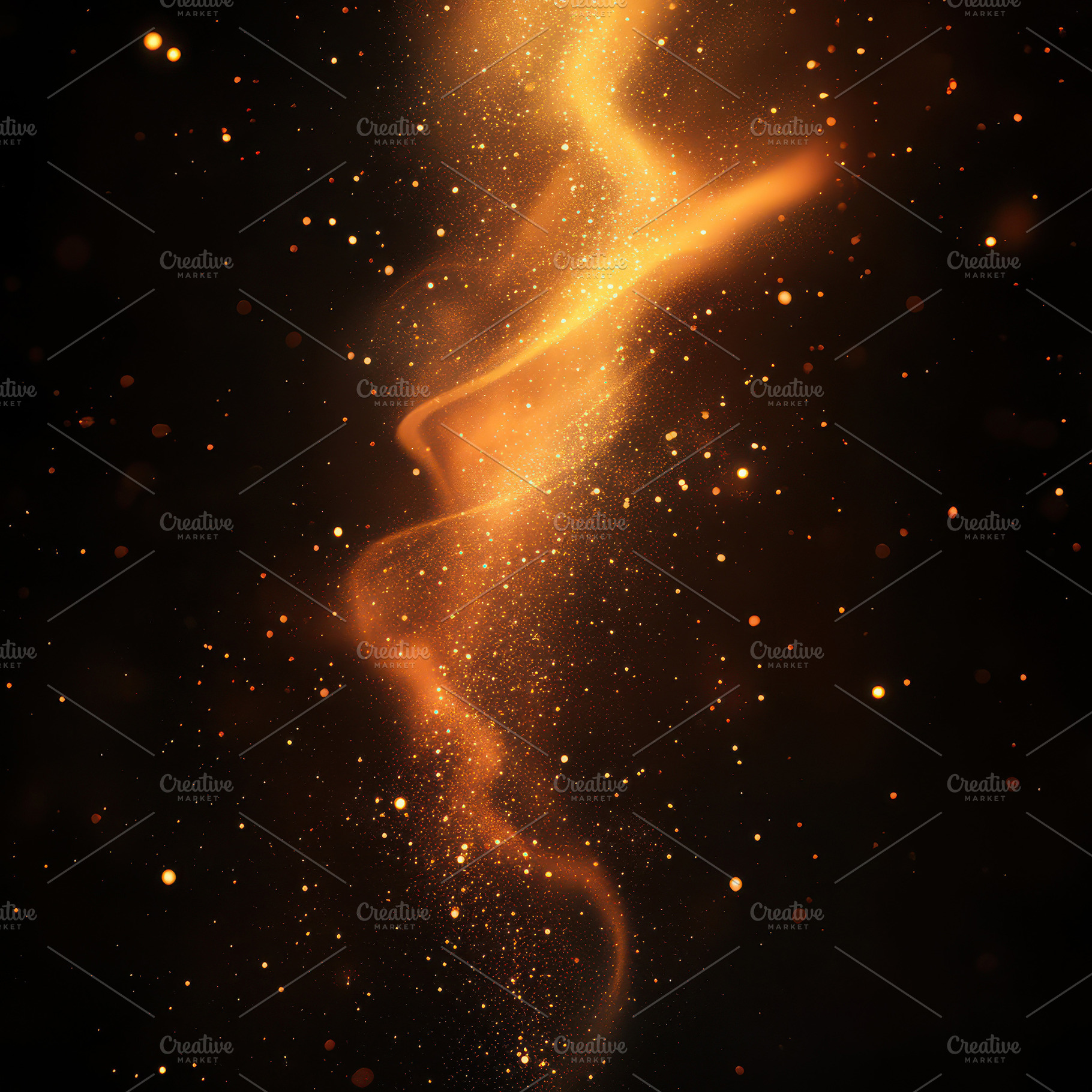 Golden glitter swirl abstract backgr, an Abstract Photo by Pixeness Studio