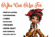 Whimsical Western Cowgirl Clipart, an Illustration by CreationArt (Thumbnail 3 of 6)
