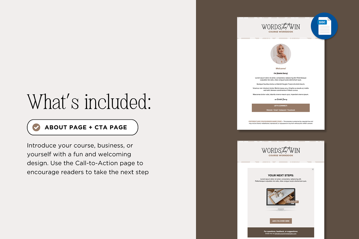 Google Doc Workbook Template, a Presentation Template by Our Polished Pages (Photo 3 of 7)