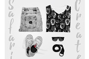 Safari Mood elements & patterns, an Animal Illustration by Polanika (Thumbnail 3 of 8)