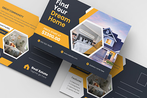 Real Estate Postcard Templates, a Card Template by Pixelpick