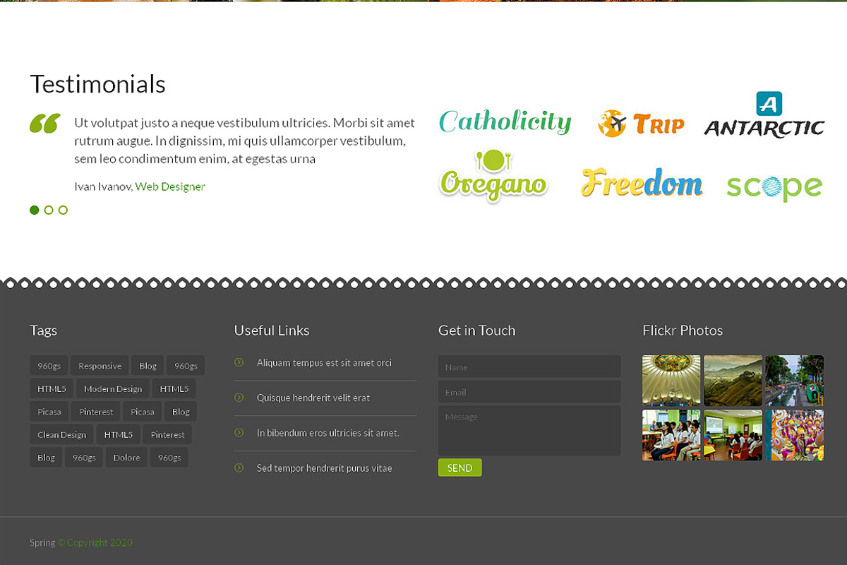 Spring Bootstrap Responsive Theme, a Bootstrap Template by IceTemplates