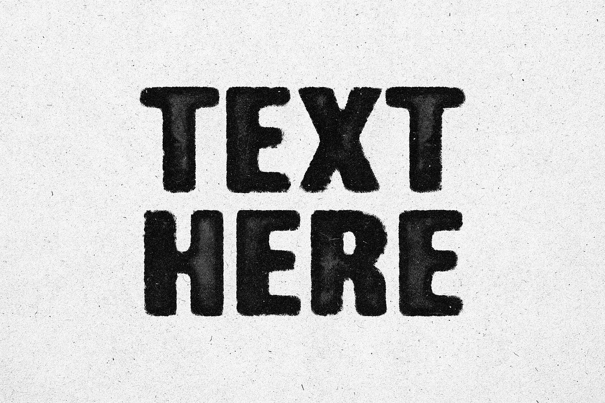 Ink Print Text Effect, a Layer Style Add-On by Design Squad