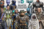 Galactic Vanguard Character Cliparts, a Person Illustration by ThatsDesignArt (Thumbnail 1 of 15)