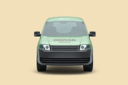 Mini Van Mockup - 6 views, an Advertising Mockup by Illusiongraphic (Thumbnail 4 of 20)