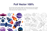 Space Objects Vector  Illustration, an Education Illustration by KAZ by IanMikraz Studio (Thumbnail 2 of 3)