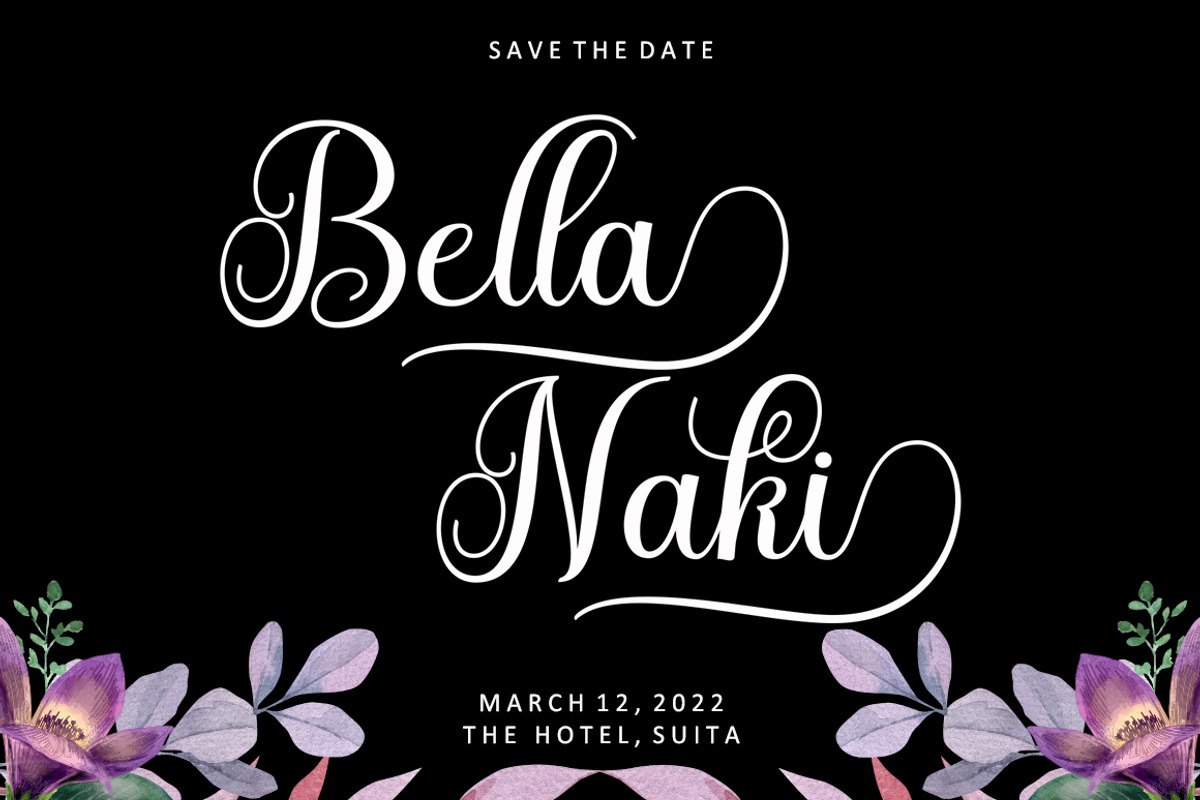 Bella Bellivia, a Script Font by Strong.co (Photo 4 of 9)