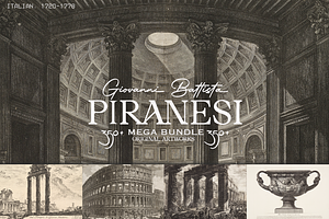 Giovanni Battista Piranesi Bundle, a Decorative Illustration by Digital Museum