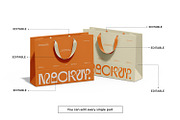 Euro Paper Tote Shopping Bag Mockup, a Packaging Mockup by RamStudio2 (Thumbnail 10 of 16)