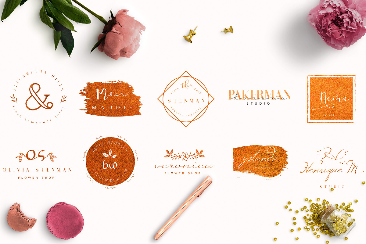 50 ROSE LOGO PACK, a Branding & Logo Template by IsikChic (Photo 3 of 6)