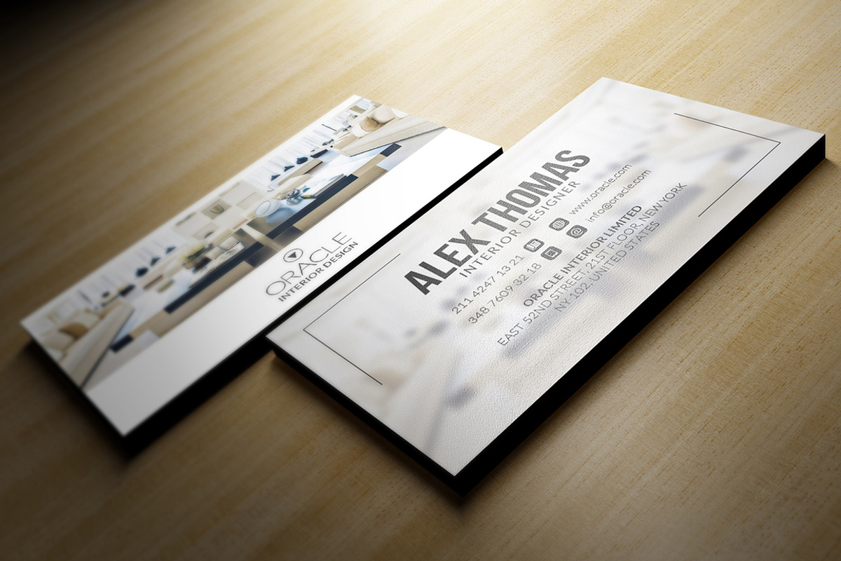 Interior Design Business Card, a Business Card Template by Marvel (Photo 3 of 5)