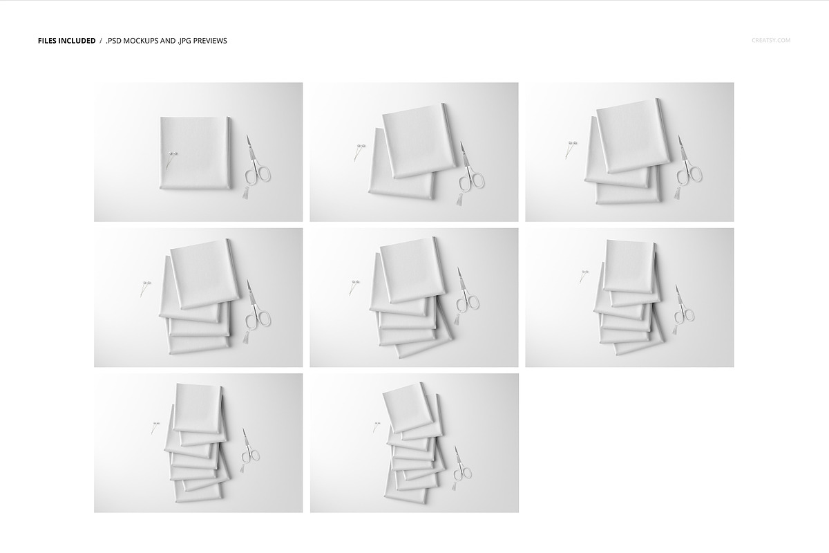 Folded Fabris Mockup (24/FFv.11), a Product Mockup by creatsy5 (Photo 2 of 8)