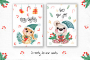 Watercolor Winter Friends, a Decorative Illustration by TanataDesign (Thumbnail 6 of 10)