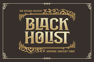 Black Holist, a Symbol Font by Vintage Division