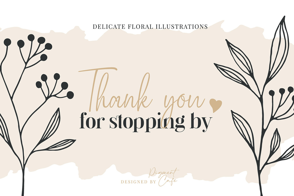 Florals & You Botanical Drawings, a Decorative Illustration by Pigment Café (Photo 5 of 5)
