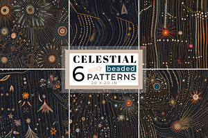 Celestial Beaded Set Of 6 Patterns