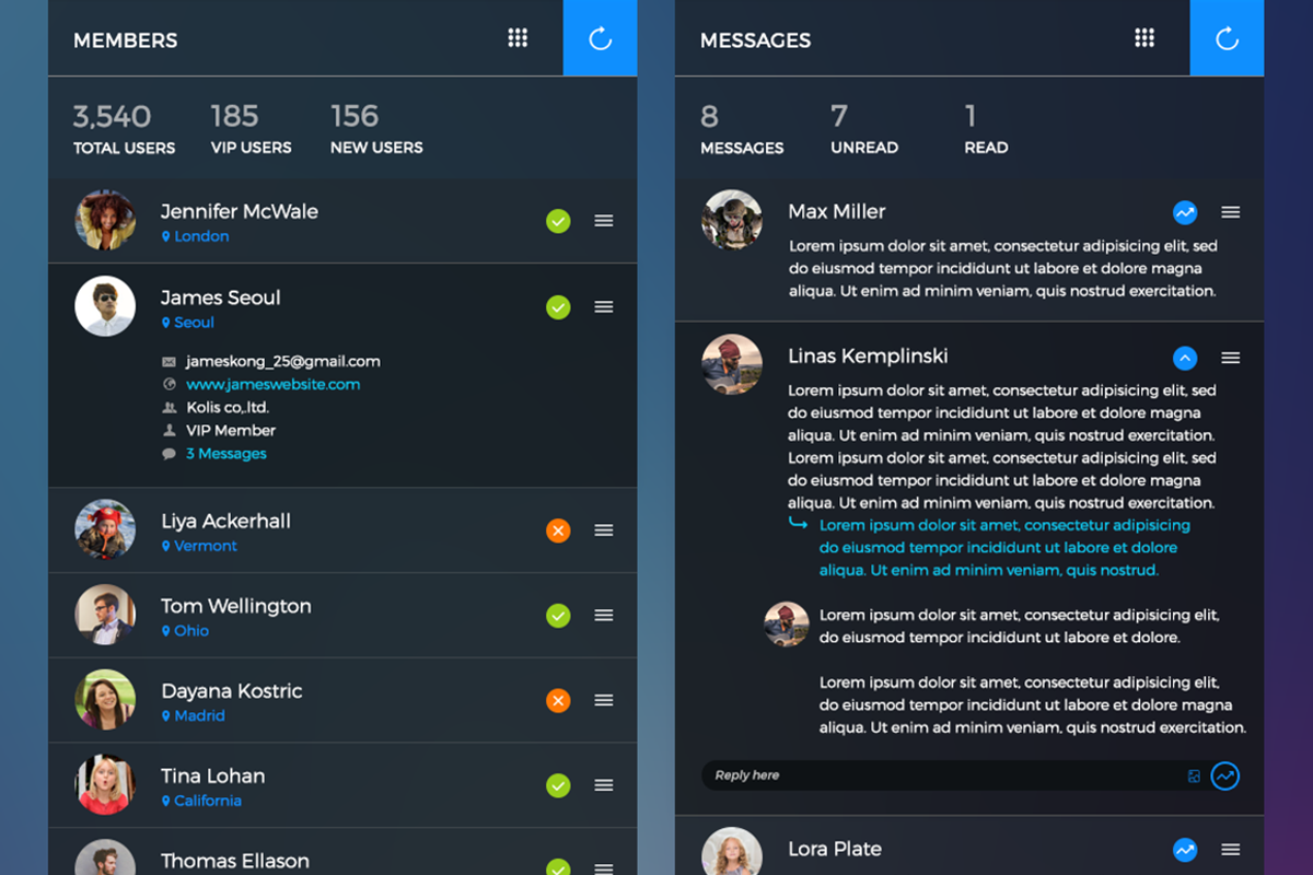 Transparent Dashboard UI Kit, an UI Kit Template by Cosmic Motive (Photo 3 of 5)